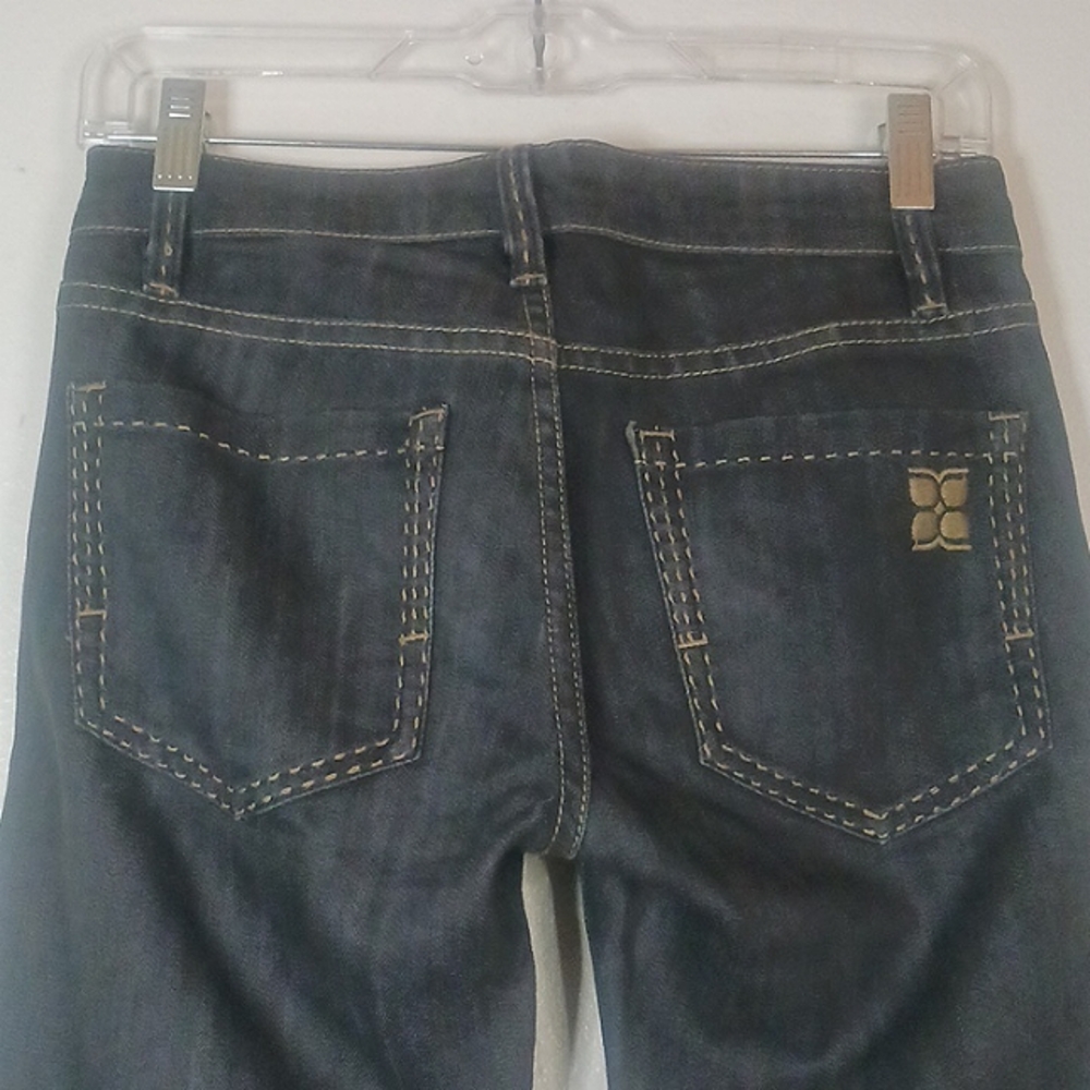 BCBG Maxazria Agnes Bootcut Denim in Lava charcoal gray size 26